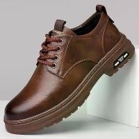 ราคา รองเท้าผู้ชาย มาใหม่ รองเท้าหนังกันลื่น พื้นนุ่ม ระบายอากาศ สไตล์ธุรกิจ ชุดทำงานอังกฤษ ทนต่อการสึกหรอ รองเท้าลำลอง รองเท้าพ่อ sepatu vans แ ท ้ skechers vans แ ท ้ รองเท้า แวน ของ แท้ (173209251051566