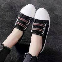 ราคา รองเท้าผ้าใบ สไตล์เกาหลี แบน ระบายอากาศ เหมาะสำหรับนักเรียน พื้นนุ่ม พื้นผิวนุ่ม รองเท้าลำลอง รองเท้าขายส่ง สีขาว ขายการกวาดล้าง vans แ ท ้ sepatu onitsuka tigers mexico 66 (1732084498199840240)