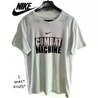 ราคา ยส มือสองขายตามสภาพ เสื้อยืดแขนสั้น Nike ไซส์ L สีขาวCOMBAT MACHINE วัสดุ DRI-FIT ไนกี้ ขายร้อน (1731545969823614054)