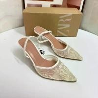 ราคา ZARA ซาร่า รองเท้าส้นสูงกริชปลายแหลมผู้หญิงใหม่ สินค้าแนะนำ (1731588771409397143)