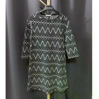 ราคา ชุดเดรสลายฟันปลาย สีเทาดำ แบรนด์ Zara size S (1731999376671213156)