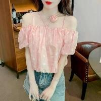 ราคา เสื้อเชิ้ตแขนสั้นผู้หญิง ดีไซน์ไม่ซ้ำใคร สไตล์หวานหมุดฝรั่งเศส คอเชือกแขวนคอ ลายดอกไม้สามมิติ แขนพัฟเปิดไหล่ เสื้อชีฟอง [COD] เสื้อ เชิ้ตลาย เท่ๆ h m เชิ้ต zara ผู้ หญิง ป้ายดาหล (1731254801818748412)