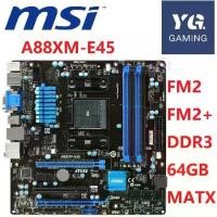 ราคา เมนบอร์ดเดสก์ท็อป, ใหม่เอี่ยม, MSI A88XM-E45, ซ็อกเก็ต AMD A88X, FM2/FM2+ DDR3, 64GB, MATX, เมนบอร์ดมือสองดั้งเดิม (1731970505830925383)