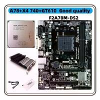 ราคา ชุดเกม, สำหรับเมนบอร์ด AMD กิกะไบต์ FM2 FM2+ F2A78M-DS2 X4-730 X4-740 X4-840 GT610 และเมนบอร์ด AMD, รวม CPU, CPU + GT610-1GB, เหมาะสำหรับเดสก์ท็อป, ใหม่เอี่ยม (1732330865068574842)