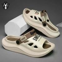 ราคา รองเท้าแตะและรองเท้าแตะผู้ชาย สองสี พื้นหนา กันลื่น น้ำหนักเบา กันน้ำ สายรัดเดียว เปิดนิ้วเท้า รองเท้า อภิชาติ ฟาร์ม ของ แท้ kito ตาข่าย converse จอร์แดน มือ fitflop รองเท้าแตะ อ (1731334143968315264)