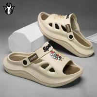 ราคา รองเท้าแตะในร่มและกลางแจ้ง สำหรับผู้ชาย พื้นหนา 2 สี กันลื่น น้ำหนักเบา สายรัดเดียว เปิดนิ้วเท้า รองเท้า อภิชาติ ฟาร์ม ของ แท้ kito ตาข่าย converse รองเท้าแตะ yeezy จอร์แดน มือ f (1731334162854479744)