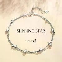 ราคา GLAMORกำไลข้อมือเงินแท้ Star Story สร้อยข้อมือเงินแท้ กําไลข้อมือผู้หญิง ข้อมือเงินแท้ Valentine คําแนะนําการขายที่ร้อนแรงในเดือนนี้ (1732149538841331980)