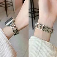 ราคา สายนาฬิกาโลหะ, เหมาะสำหรับ iWatch S10 Band และ S8 และ Apple Watch 9, สไตล์ Chanel, คุณภาพระดับไฮเอนด์, สร้อยข้อมือโลหะ (1731990719610521048)