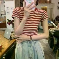 ราคา เสื้อชั้นในลายทาง ดีไซน์ใหม่ แขนสั้น เสื้อยืดผู้หญิง สไตล์วินเทจ เหมาะสำหรับนักเรียน 2025 เสื้อ อดิดาส เบนซ์ (1731949076879214096)