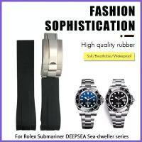 ราคา สายนาฬิกายาง สีดำและสีน้ำเงิน ขนาด 21 มม. และ 22 มม. เหมาะสำหรับ Rolex DEEPSEA Sea-Dweller Submariner สายซิลิโคนกันน้ำ อุปกรณ์เสริม (1731227282153637610)