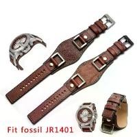 ราคา สายหนังแท้ ดีไซน์ใหม่สำหรับนาฬิกา Fossil JR1401, JR1156, JR1157 ขนาด 24 มม. เข้ากันได้กับจอตโต ถาดสายหนังหรูหรา หัวเข็มขัดเหล็ก เข็มขัดสำหรับผู้ชาย (1731439718774965555)