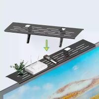 ราคา ชั้นวางของบนทีวี ชั้นวางกล่องTVชั้นวางของบนTV ไม่ต้องติดกาวและเจาะรู ที่วางของหลัง จอคอม นวาง / หลังทีวี Shelf ไม่บังหน้าจอ พร้อมรูระบายความร้อน (1732276743191563188)