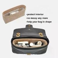 ราคา ที่จัดระเบียบกระเป๋า สำหรับ gucci marmont 22 26 31 super mini square makeup bag ที่จัดกระเป๋า ที่จัดทรง organizer insert (1732307720093141794)