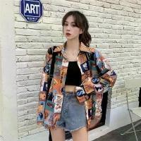 ราคา เสื้อเชิ้ต สไตล์เกาหลี แขนยาว ทรงหลวม สไตล์ฮ่องกง ดีไซน์สวย สำหรับผู้หญิง สไตล์สาวๆ เสื้อแจ็คเก็ตพิมพ์ลาย เสื้อเชิ้ต Gucci มาใหม่ Clothing Women (1731313661039381422)