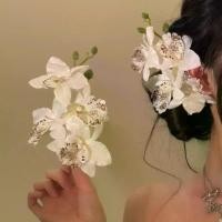 ราคา Thai Orchid Butterfly Orchid Hair Clip Bride Bridesmaid Hairpin Hair Clip Flower Artificial Flower Hair Accessory (1732218960877356737)