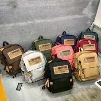 ราคา 【เก็บเงินปลายทาง】 ผ้าแคนวาส Backpack กระเป๋าเดินทาง กระเป๋าเป้เดินทาง L58 (1732072524620793640)