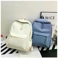 ราคา กระเป๋าเป้สะพายหลัง Backpack กระเป๋าอเนกประสงค์ สไตล์เกาหลี ซิปถักเปีย พร้อมส่ง 4 สี bag (1731832605155493712)