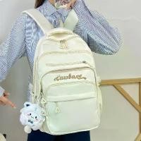 ราคา กระเป๋าเป้นักเรียนมัธยมต้น มินิ สีฟ้า mossdoom กระเป๋าเป้หูรูด ซักเครื่องได้ กระเป๋าแล็ปท็อป มาพร้อมฝาครอบกันฝน ขนาดใหญ่ สีดำ มา 0 backpack back ฟรี (1730782135559424339)