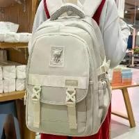 ราคา กระเป๋าเป้นักเรียนมัธยมปลาย น้ำหนักเบา ขนาดใหญ่ สีฟ้า mossdoom กระเป๋าเป้หูรูด ซักเครื่องได้ เหมาะสำหรับแล็ปท็อป มาพร้อมชุดกันฝน ขนาดใหญ่ สีดำ มา 0 backpack ฟรี (1730782139222296915)