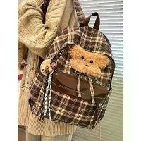 ราคา COD Backpack กระเป๋าเป้ แฟชั่น ขนาดใหญ่ความจุ ลายสก๊อตหัวสุนัข กระเป๋าเป้สะพายหลัง อเนกประสงค์กระเป๋าสะพาย (1732145511407519433)