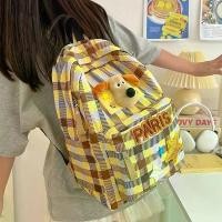 ราคา กระเป๋าเป้ลายสก๊อต สไตล์ญี่ปุ่น กระเป๋าเป้เกาหลี กระเป๋านักเรียนย้อนยุค เหมาะสำหรับนักเรียน กระเป๋าเป้เดินทาง กระเป๋า ชาลี เป้ ขอบสนาม shawn backpack กระเป๋า ใบ ใหญ่ มาก เป้ สะพาย หลัง (17322585255030