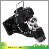 ราคา gikanubagu ปากนกแก้วตุ้มลากเรือลากรถพ่วงสำหรับติดกันชนเหล็กออฟโรด Hook with Hitch Ball ปากนกแก้วธรรมดา สลักล๊อกตัวยู (1732097645344687665)