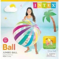 ราคา Intex Big beach ball อินเท็กซ์ ลูกบอลชายหาดขนาดใหญ่ 107 cm. ลูกใหญ่มาก ลูกบอลเป่าลมเล่นน้ำริมทะเล (1732014486813312543)