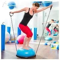 ราคา YYMALL--ฟิตเนสบอลโยคะฮาล์ฟบอล Balanced Bosu ball (1732074570958275766)