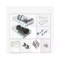 ราคา Forward ตะแกรงคว่ำจาน ลิ้นชักคว่ำจาน ชั้นวางจาน ที่คว่ำชามจาน ชั้นคว่ำจานชาม ที่คว่ำจาน ที่คว่ำจานติดตู้แขวน Dish Basket for wall cabinet ยึด Holder (1729572998239521485)