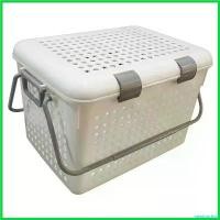 ราคา peptonshop ใช้งานได้ ตะกร้าผ้า ตะกร้าผ้าเหลี่ยมมีฝาหูหิ้ว PLIM ขนาด L สีขาว อุปกรณ์จัดเก็บเสื้อผ้า ผลิตภัณฑ์และของใช้ภายในบ้าน BASKET W/ LID (1730483611547110361)