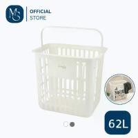 ราคา ➳Mshouse ตะกร้าพลาสติก ตะกร้าใส่ผ้า มีหูหิ้ว ขนาดใหญ่ใส่ของได้เยอะ ตะกร้าผ้าพลาสติก Cloth Basket☬ (1732055064616339291)