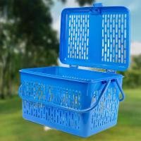 ราคา ตะกร้าพลาสติก ตะกร้าหูหิ้ว ตะกร้าฝาปิด ตะกร้ามีฝา ตะกร้าใส่ของ ตะกร้าปิคนิค ตะกร้าหูหิ้วพลาสติก ตะกร้าแมว ตะกร้าหมา Plastic Basket Thaikea (1731437375844025873)