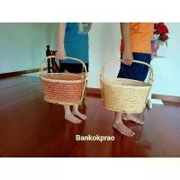 ราคา ตะกร้าทำบุญ ตะกร้าหวายไปวัด ตะกร้าหวาย ลายพิกุล ขนาด 12.5"x15.5"x9" นิ้ว (L:ใบใหญ่) Basket คําแนะนําผลิตภัณฑ์ใหม่ของเดือนนี้ (1731635598862615617)