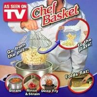 ราคา Chef Basket ตะกร้า ตะแกรงทำอาหาร อเนกประสงค์ ต้ม ทอด ลวก นึ่ง (1729568202222242693)