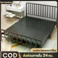 ราคา เตียงเหล็ก 3.5ฟุต 5ฟุต 6ฟุต โครงเตียงเหล็ก เตียงนอน เตียงเด็ก เตียงสไตล์โมเดิร์น หัวตรง เหล็กกล่อง Bedding Frame (1730427328419826386)