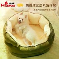 ราคา เตียงสัตว์เลี้ยงฤดูหนาว หนาและนุ่ม พร้อมขนเทียม dog bed บ้านแมว มูมู่ อ่าง เย็น บ้าน หมา cat bedding โอ่ง แมว (1731599344470034643)