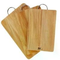 ราคา COD BILLI DESIGN [CUTTING BOARD] เขียงหน้าเรียบไม้ยางพารา รุ่นหูเหล็กทรงตะกร้า (1731946028030919925)