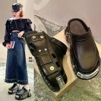 ราคา อุดตันผ้าถัก ระบายอากาศ สำหรับผู้ชายและผู้หญิง พื้นหนา เพิ่มขึ้น รองเท้าแตะปิดนิ้วเท้า รองเท้าแตะกลางแจ้ง ใหม่ในปี 2024 รองเท้า underground ลาย เสือดาว manolo heels kelinci (1731647934134389582)