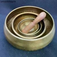 ราคา จัดส่งได้ตลอดเวลา ✨ ขันทิเบต ขันทองเหลือง ทองเหลือง ขัดเงา Tibetan Singing Bowl สำหรับใช้สปาคลื่นเสียงบำบัด (1731764440734402238)