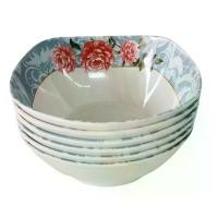 ราคา รุ่นหนา ชามราเมง ชามเมลามีน ชามสี่เหลี่ยมก้นลึก 7.5นิ้ว แพ็ค6ใบชาม bowl (1732264361493236274)