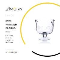 ราคา ( AMORN ) BOWL WITH STEM 21.5/20.5 - พานแก้ว แก้วแฮนด์เมท ยึดรูปแบบเดียวกัน (1731951559366772078)