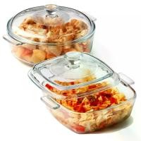 ราคา [พร้อมส่ง] ชามแก้วใส ชามสลัดใส สี่เหลี่ยมชามแก้วไมโครเวฟ หม้อแก้วเตาอบ พร้อมฝา ชามแก้วกลม เข้าไมโครเวฟได้ เข้าเตาอบได้ ขนาดChef Bowl Salad Bowl (1731426827759945120)