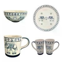 ราคา โมเมนโต แก้วเซรามิค ชามเซรามิค ลายช้าง จานเซรามิคลายช้าง MOMENTO BOWL PLATE MUG CUP ELEPHANT PATTERN souvenir (1731623575019947044)