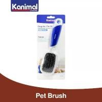 ราคา สินค้าขายดี [78006] Kanimal Regular Pin Brush แปรงหวีขน หวีขนสุนัข แปรงแมว หวีสางขน (มีหมุด) สำหรับขนยาว Size L 21.6x5.8x3.8 ซม. (1731755988300236396)