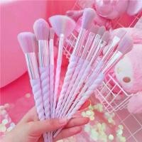 ราคา COD พร้อมส่ง แปรงแต่งหน้ายูนิคอร์นสีฟ้า 10 ชิ้น Make Up Brush Fancy (1731650505412544336)
