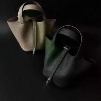 ราคา กระเป๋าตะกร้าผัก, หนังวัว TC ชั้นนำดั้งเดิม, เย็บมือ, สำหรับผู้หญิง, กระเป๋าถือ 18 Picotin, กระเป๋าถือ Commuter Bucket, หนังแท้ (1732051921114139256)