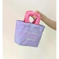 ราคา พร้อมส่ง BBBE bucket bag กระเป๋าผ้าทรงช็อปปิ้ง กระเป๋าถือ (1729666002641062755)