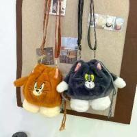 ราคา การ์ตูนน่ารัก Tom Cat and Mouse Drawstring Plush Tom Bucket บุคลิกภาพแปลกประหลาดคู่กระเป๋าสะพายข้างกระเป๋าสำหรับเพื่อนซี้ กระเป๋า ครึ่ง celine triomphe (1730975059888343413)