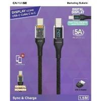 ราคา สายชาร์จ / CAPDASE USB Cable Sync&Charge Type C to C / รุ่น Display cc240 5A 240W / ความยาว1.5M แนะนำ (1731859297604110299)
