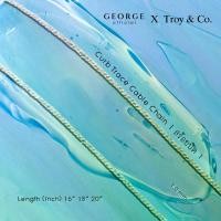 ราคา สร้อยคอเงินแท้โซ่สร้อยบิด 1 mm. สร้อยอิตาลีเงินแท้ 92.5% Curb Trace Cable Chain sterling silver necklace S925 Made in Italy สร้อย สร้อยคอสายฝอ เกาหลี สร้อยคอแฟชั่น สร้อยคอผู้หญิง (1731547552044845307)